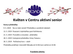 Kvten v Centru aktivn senior